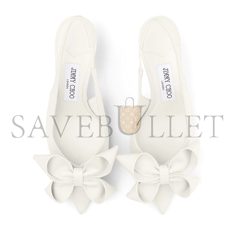 Ji*y Ch* staz sling back 70 latte leather pumps stazsb70gkt